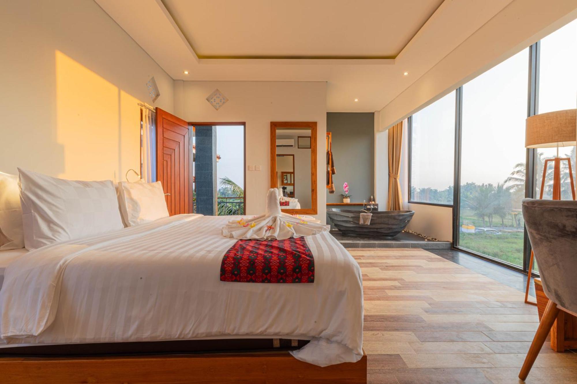 Green Sala Villa Ubud Zimmer foto